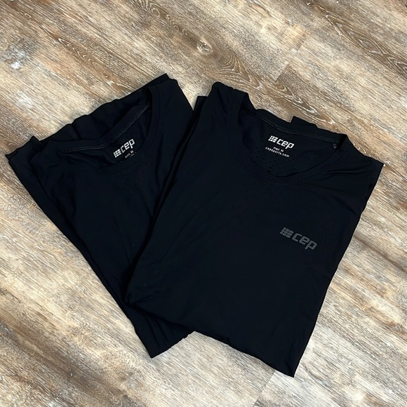 CEP Black Mens Ultralight Long Sleeve Shirt Size M Black Breathable Mesh Running - Picture 13 of 14